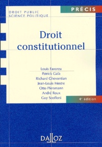 Louis Favoreu - Droit constitutionnel.
