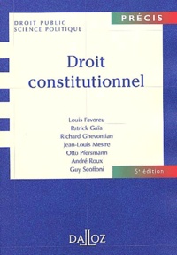 Louis Favoreu - Droit constitutionnel.