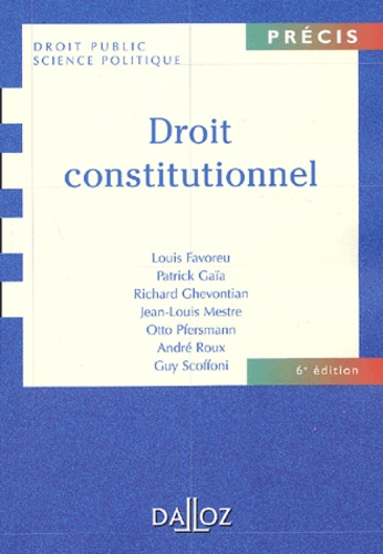 Droit constitutionnel 6e édition