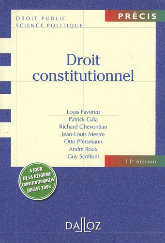 Droit constitutionnel 11e édition