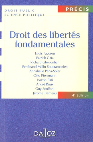 Droit des libertés fondamentales 4e édition