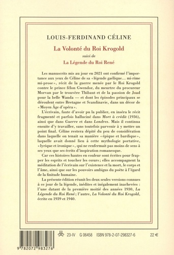 La volonté du Roi Krogold. Suivi de La légende du roi René