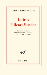 Lettres à Henri Mondor