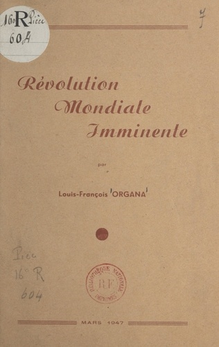 Révolution mondiale imminente