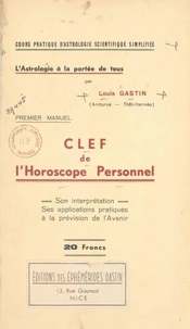 Cours pratique d'astrologie scientifique simplifiée