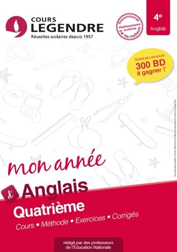 Anglais 4e. Cours, méthode, exercices, corrigés