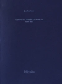 Les éditions Frédéric Chambriand (1949-1952)