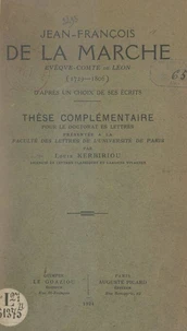 Jean-François de La Marche, évêque-comte de Léon (1729-1806)