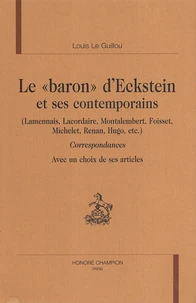 Le "baron" d'Eckstein et ses contemporains