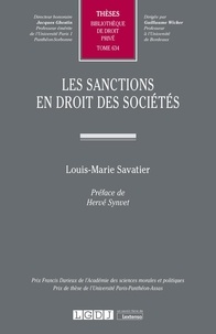 Louis-Marie Savatier - Les sanctions en droit des sociétés.