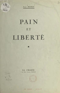 Pain et liberté