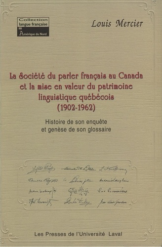 Louis Mercier - La societe du parler francais au canada.