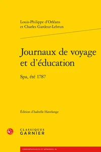 Journaux de voyage et d'éducation