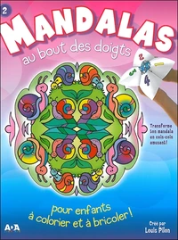 Mandalas au bout des doigts pour enfants à colorier et à bricoler !