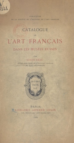 Catalogue de l'art français dans les musées russes