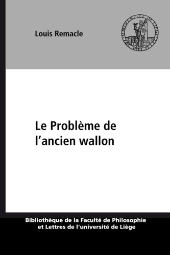 Le probleme de l'ancien wallon