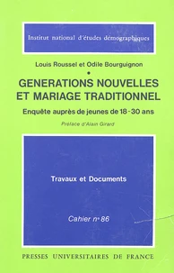 Générations nouvelles et mariage traditionnel