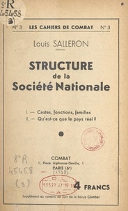 Louis Salleron - Structure de la société nationale.