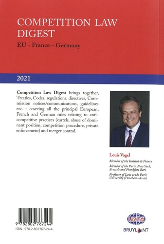 Competition Law Digest. EU - France - Germany