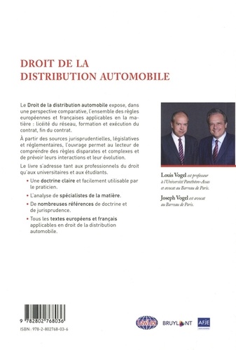 Droit de la distribution automobile 2e édition