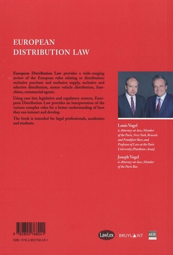 European Distribution Law 3rd edition - Occasion