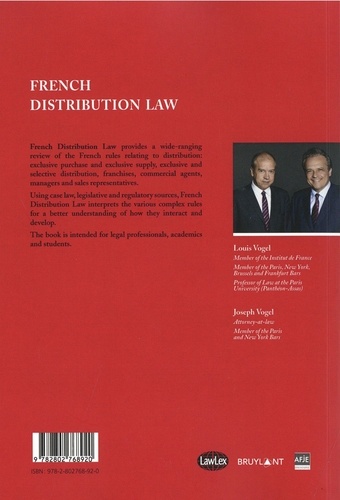 French Distribution Law 3rd edition