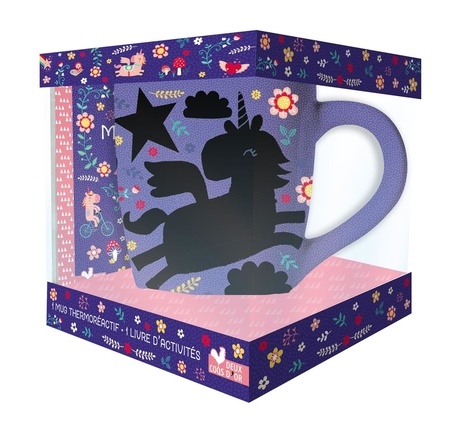 Louise Anglicas et Fanny Boiron - Coffret Mon mug magique licorne - Mes activités licornes avec 1 mug thermoréactif.