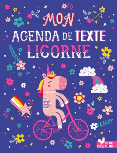 Louise Anglicas - Mon agenda de texte Licornes.