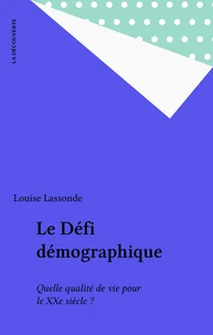 Les défis de la démographie