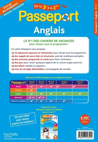 Passeport Anglais de la 3e à la 2nde  Edition 2022