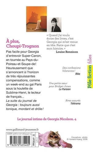 A plus, Choupi-Trognon.... Le journal intime de Georgia Nicolson