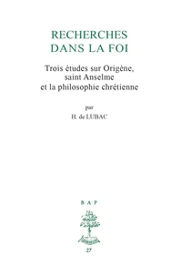 Recherches dans la foi