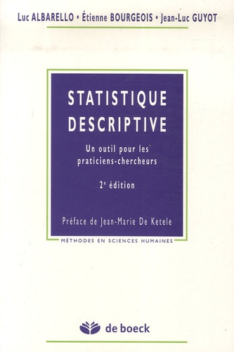 Statistique descriptive. Un outil pour les praticiens-chercheurs 2e édition