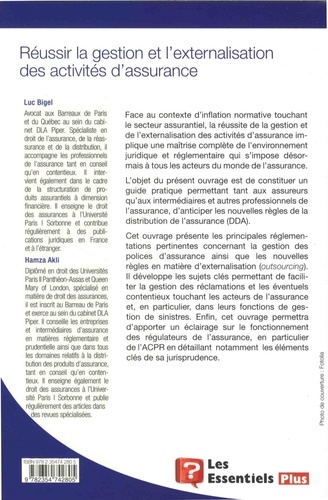 Réussir la gestion et l'externalisation des activités d'assurance