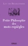 Luc De Brabandere - Petite philosophie des grandes  : Petite philosophie des mots espiègles.