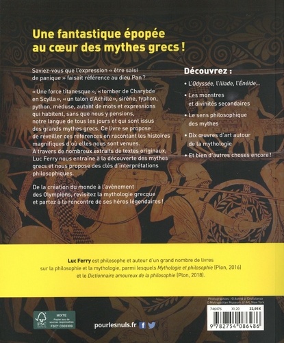 La mythologie grecque de A à Z pour les Nuls. Découvrez l'histoire des mots et expressions issus des mythes grecs