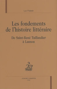 Les fondements de l'histoire littéraire