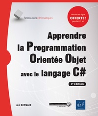 Télécharger des ebooks google books Apprendre la programmation orientée objet avec le langage C# par Luc Gervais en francais 9782409020568 PDF