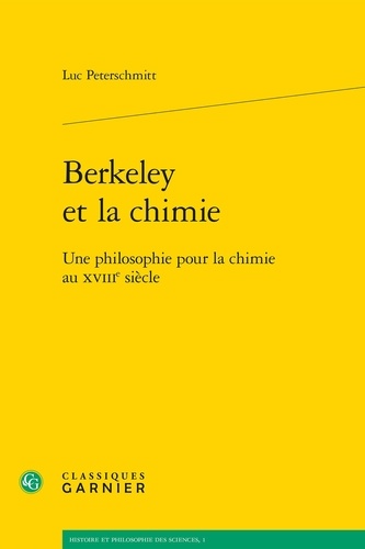 Berkeley et la chimie. Une philosophie pour la chimie au XVIIIe siècle