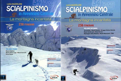Luca Mazzoleni - Scialpinismo in Appennino Centrale. La montagna incantata - Pack en 2 volumes.