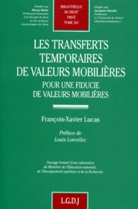 Les Transferts Temporaires De Valeurs Mobilieres. Pour Une Fiducie De Valeurs Mobilieres