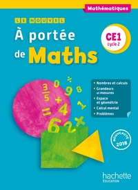 Mathématiques CE1 cycle 2 Le Nouvel A portée de maths