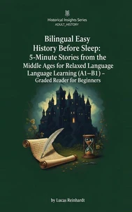 Bilingual Easy History Before Sleep: 5-Minute Stories from the Middle Ages for Relaxed Language Learning (A1–B1) – Graded Reader for Beginners