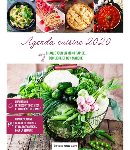 Agenda cuisine. 365 menus rapides, équilibrés, bon marché  Edition 2020