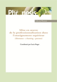 Lucie Roger - Mise en œuvre de la professionnalisation dans l’enseignement supérieur (Alternance – e-learning – parcours).