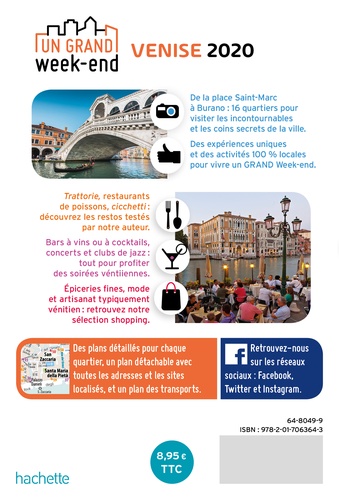 Un grand week-end à Venise  Edition 2020 -  avec 1 Plan détachable