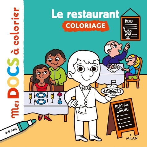 Lucie Voisin et Camille Tisserand - Le restaurant - Coloriage.
