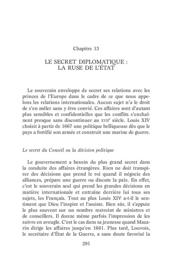 Les secrets de Louis XIV. Mystères d'Etat et pouvoir absolu