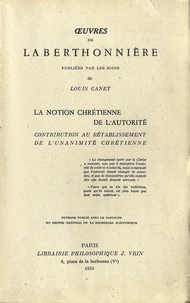 La notion chrétienne de l'autorité