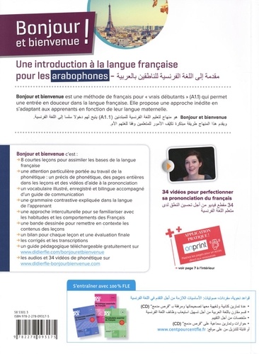 Bonjour et bienvenue !. Méthode de Français A1.1 Arabophones  avec 1 CD audio